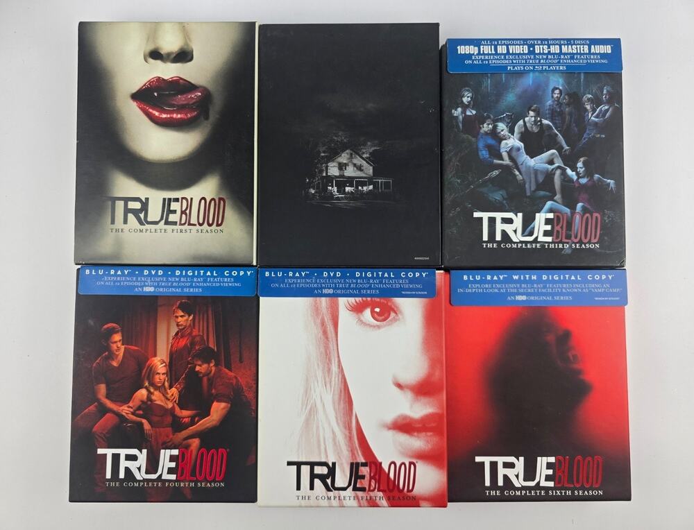 True Blood - Seasons 1-6 DVD Boxed sets Complete & Excellent condition
